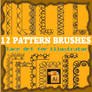 Lace pattern illustrator brushes