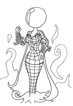 Mrs. Mysterio - Inks Only