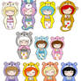 Kokeshi Care Bears + Cousins 2