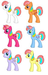 MLP FIM Year 3 Rainbow Ponies