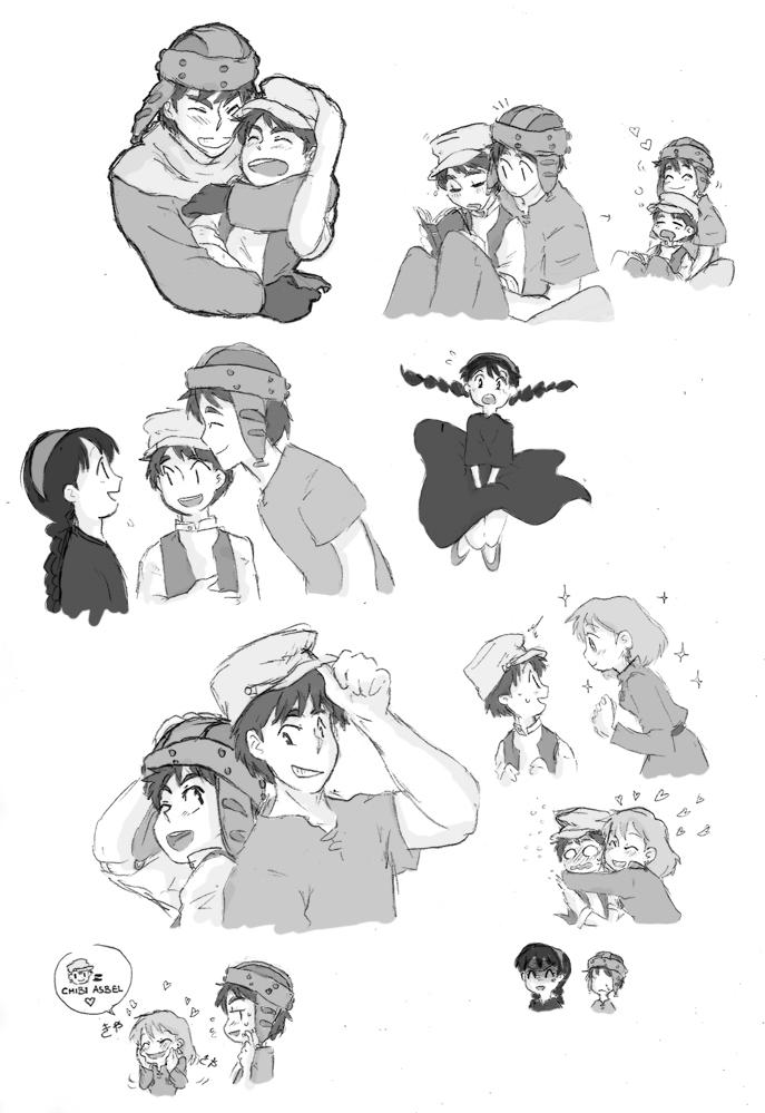 Ghibli crossovers Laputa and Nausicaa by kemiobsesses on DeviantArt