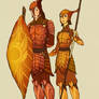 Leafmen autumn armor design