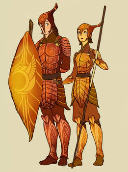 Leafmen autumn armor design