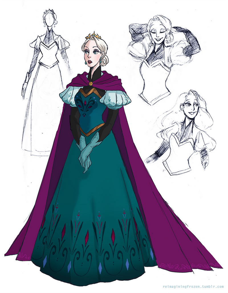 elsa coronation dress design Cory's Art