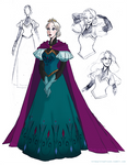 Elsa's coronation gown: final design