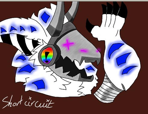 Protogen Oc Short Circuit by MeltdownTheWolf on DeviantArt