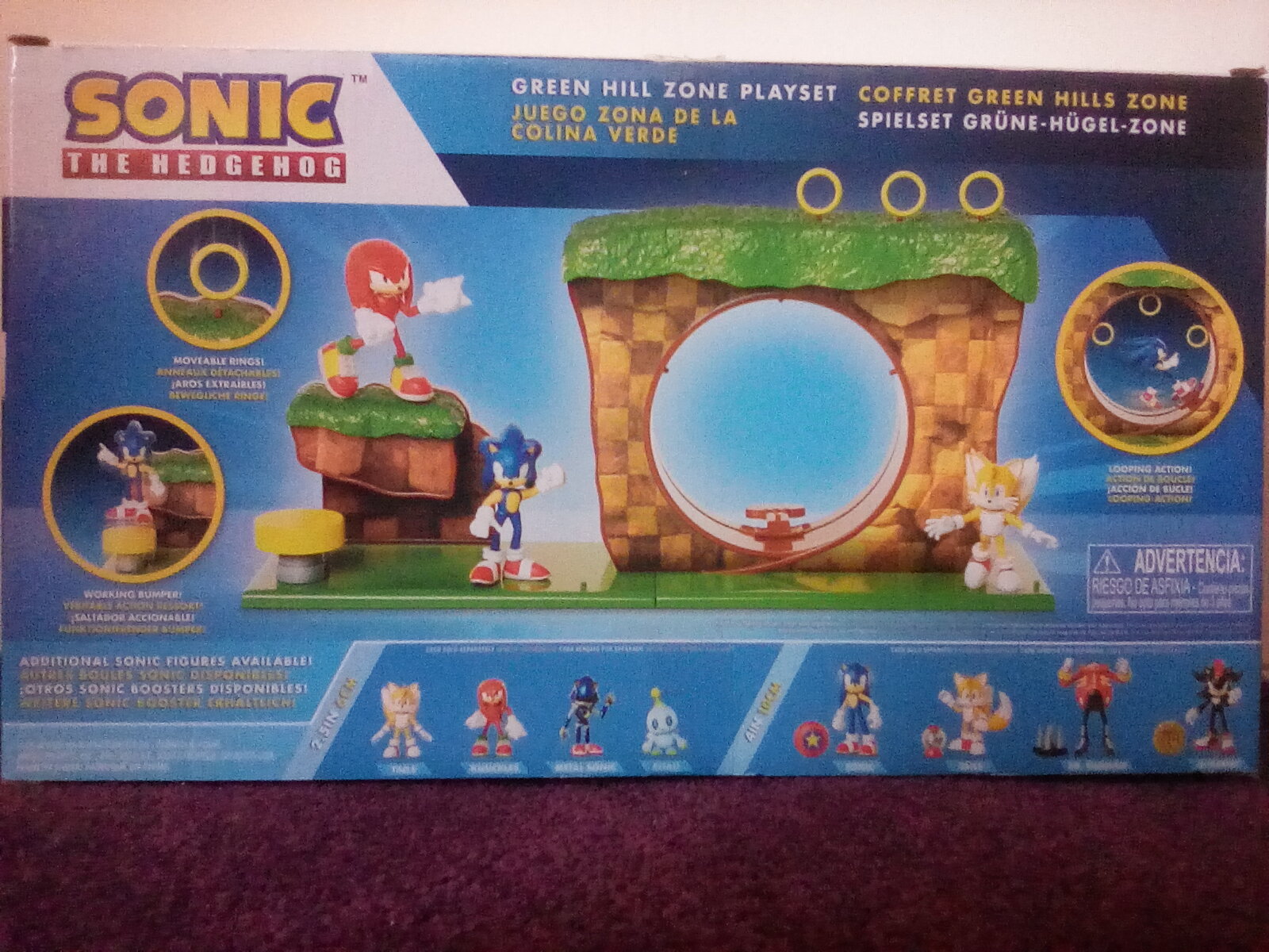 Sonic the Hedgehog Green Hill Zone Playset