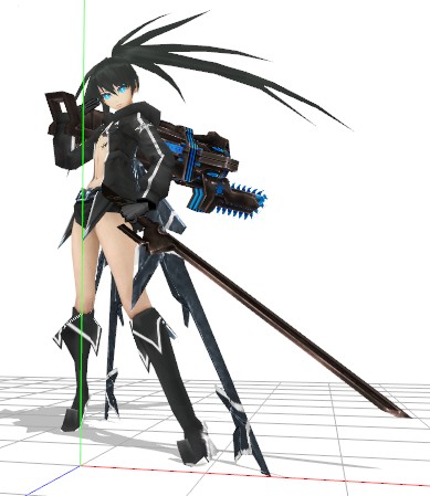 Rock Mmd Model psp BLACK ROCK SHOOTER modle MMD by kengniang on DeviantArt