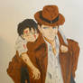 Levi Ackerman and Kenny Ackerman