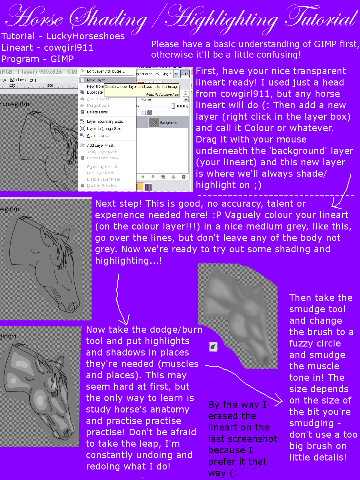 Horse Shading+Highlighting Tut