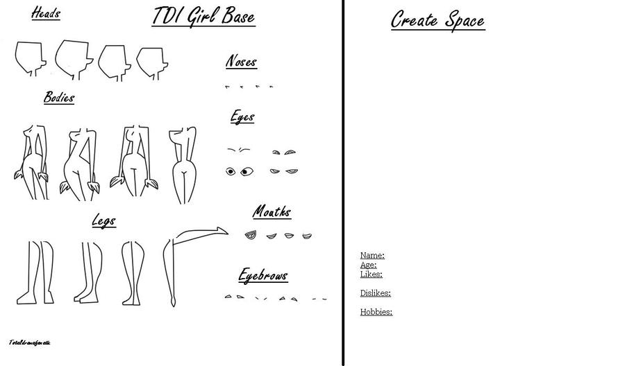 TDI Girl Base by TotalDramaFanatic on DeviantArt