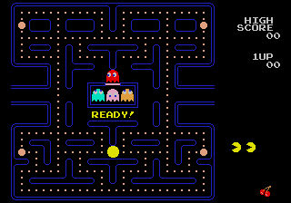 Pac-Man (Sega Genesis) Screenshot - Game Start by jkerby18808 on DeviantArt