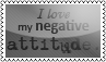 Negative attitude stamp by black-cat16-stamps