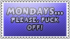 Mondays by black-cat16-stamps