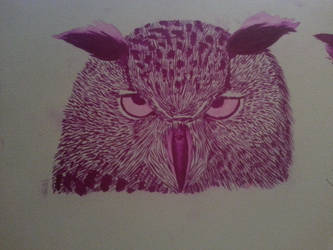 Christmas card: Owl