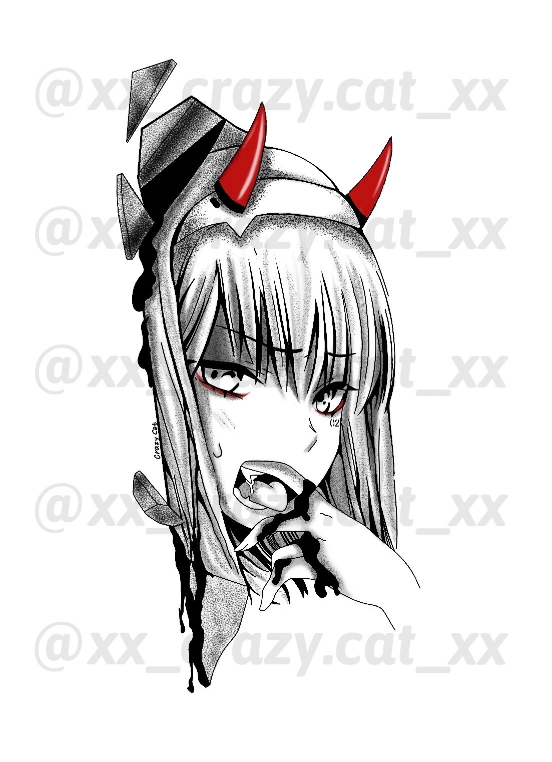 Zero Two Driver Deviantart Zero two by Artbycrazycat on DeviantArt