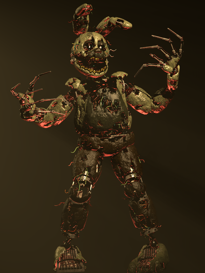 (sfm-fnaf) stylized springtrap retexture by p01ly on DeviantArt