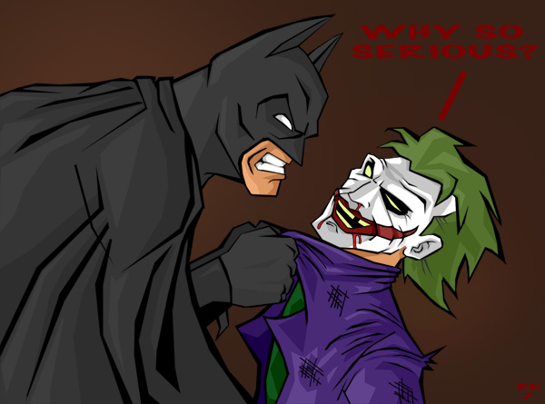 Batman vs Joker colour