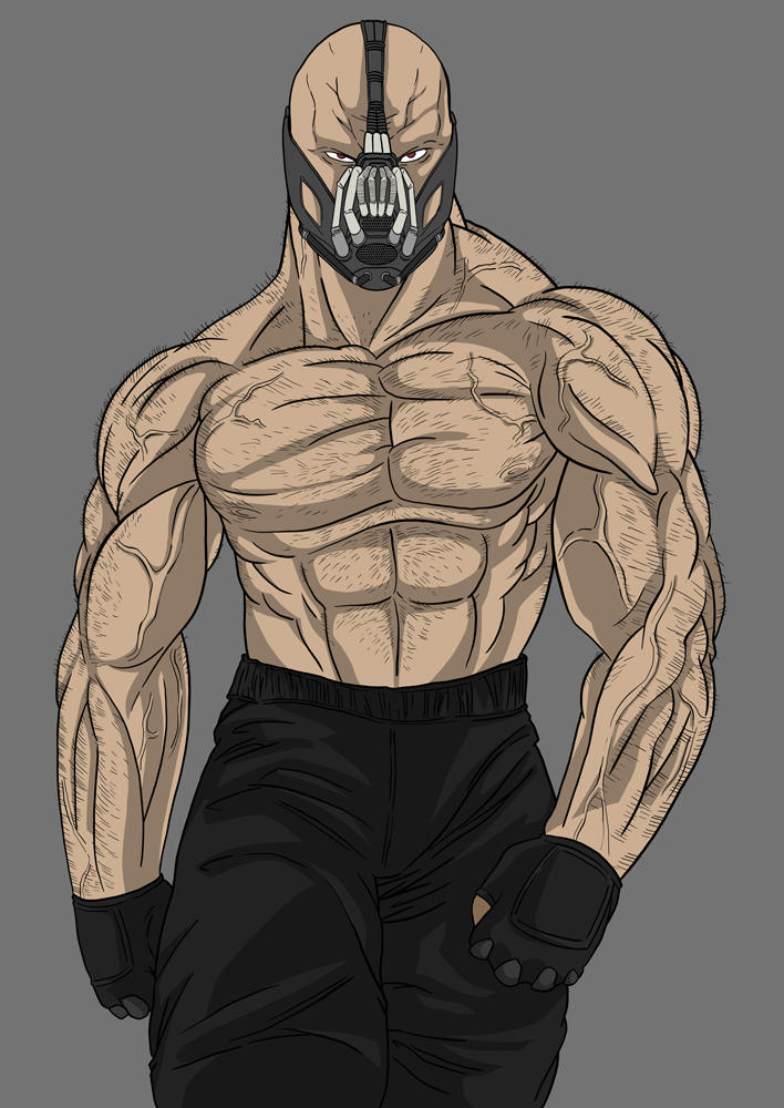 Bane Straight on Head Shot by darknight7 on DeviantArt