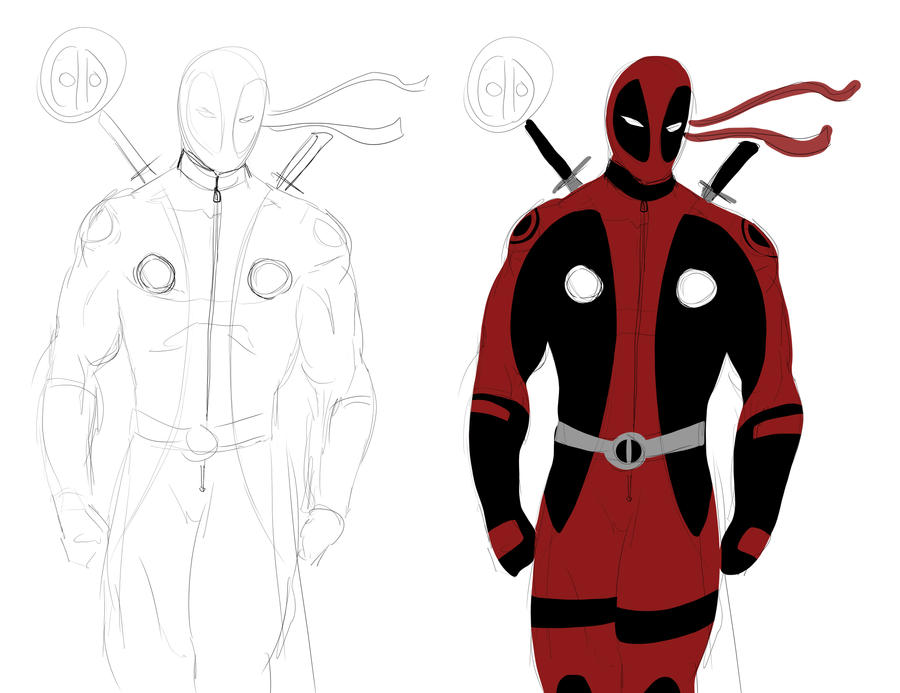 Deadpool concept sketch by darknight7 on DeviantArt