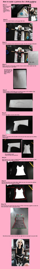 Tutorial: How to make a BJD tanktop Pattern