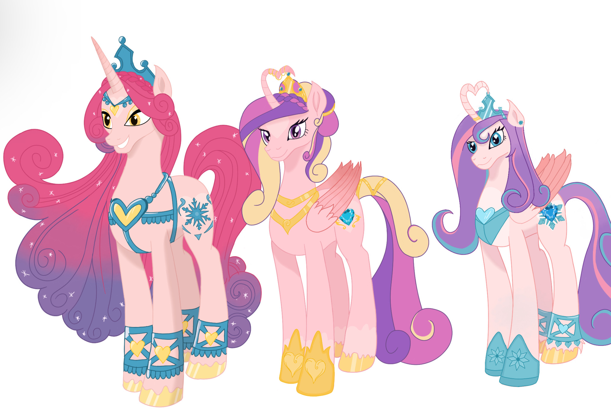 Mlp Former Rulers Rulers of the Crystal Empire by ALcreates on DeviantArt