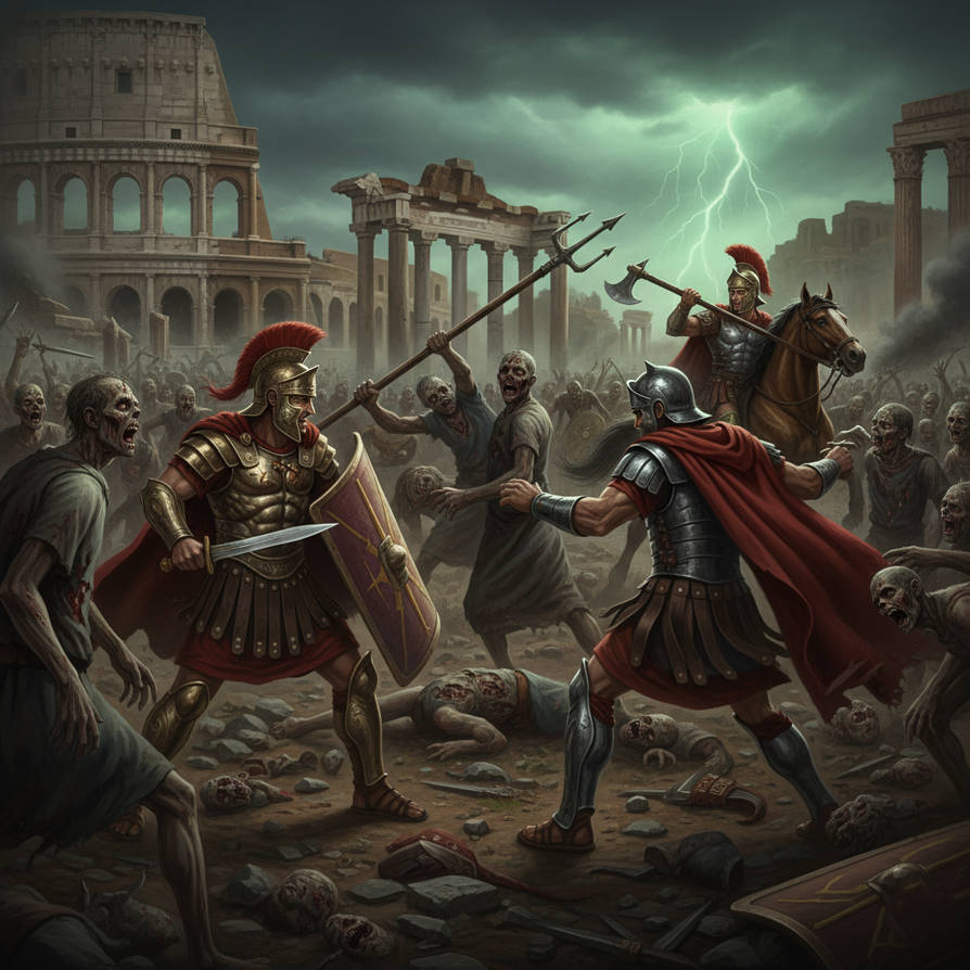 Zombies In Rome Zombies in ancient Rome by hipno2013 on DeviantArt