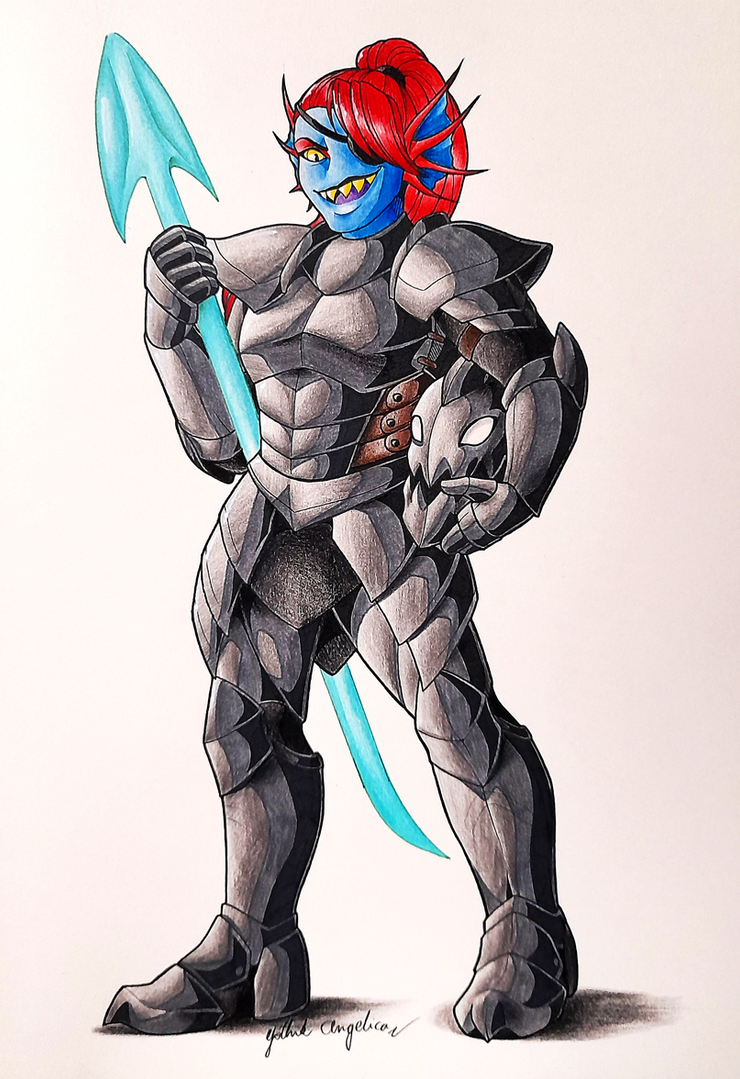 Undyne In Armor Undertale - Armored Undyne by GothikAngelica on DeviantArt