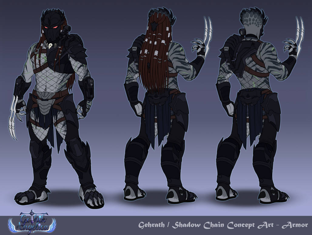 Armored Predators Design Predator / Yautja OC Gehrath Concept Art - Armor by GothikAngelica on ...