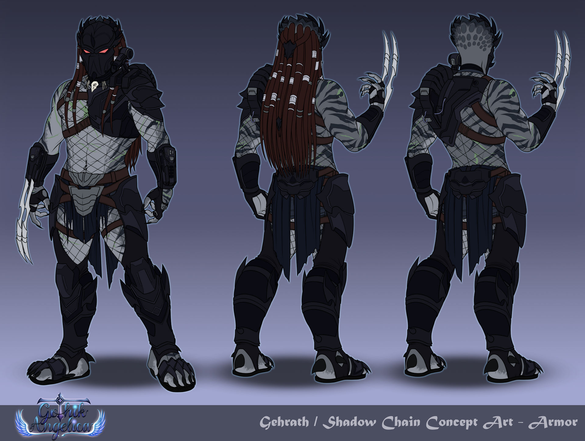 Predator / Yautja OC Gehrath Concept Art - Armor by GothikAngelica on ...