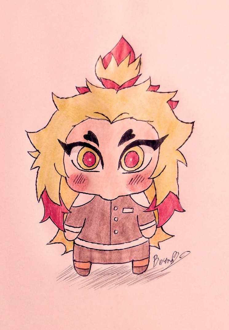 // Small Rengoku // by BrunaFiorito on DeviantArt