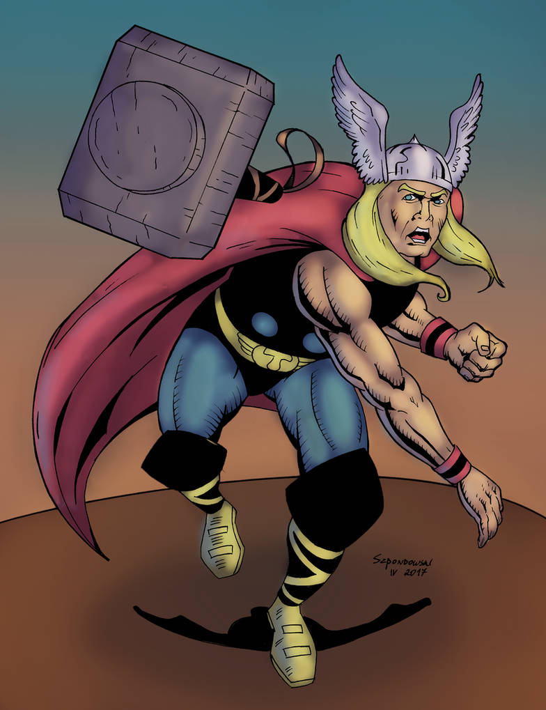 Marvel Thor Deviantart Thor (Marvel) by Szpondi on DeviantArt