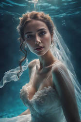 Bride under water 