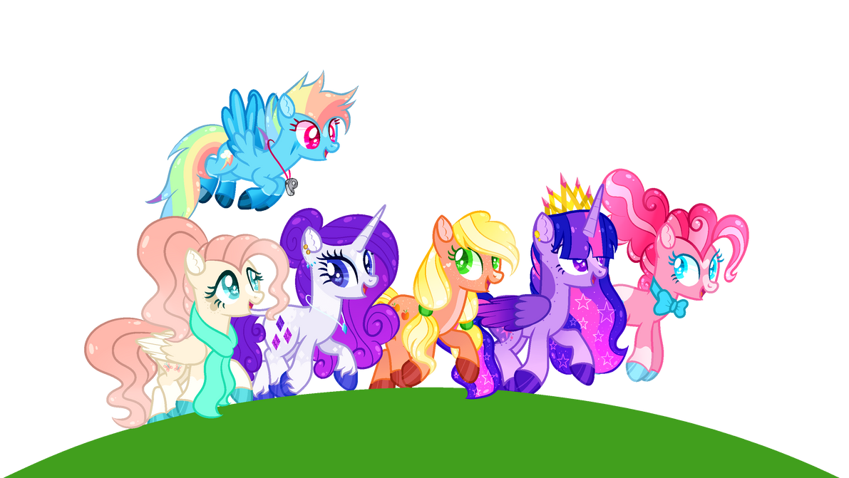 Mlp Mane 6 | Redesign By Lily wolf pie by Lilywolfpie on DeviantArt