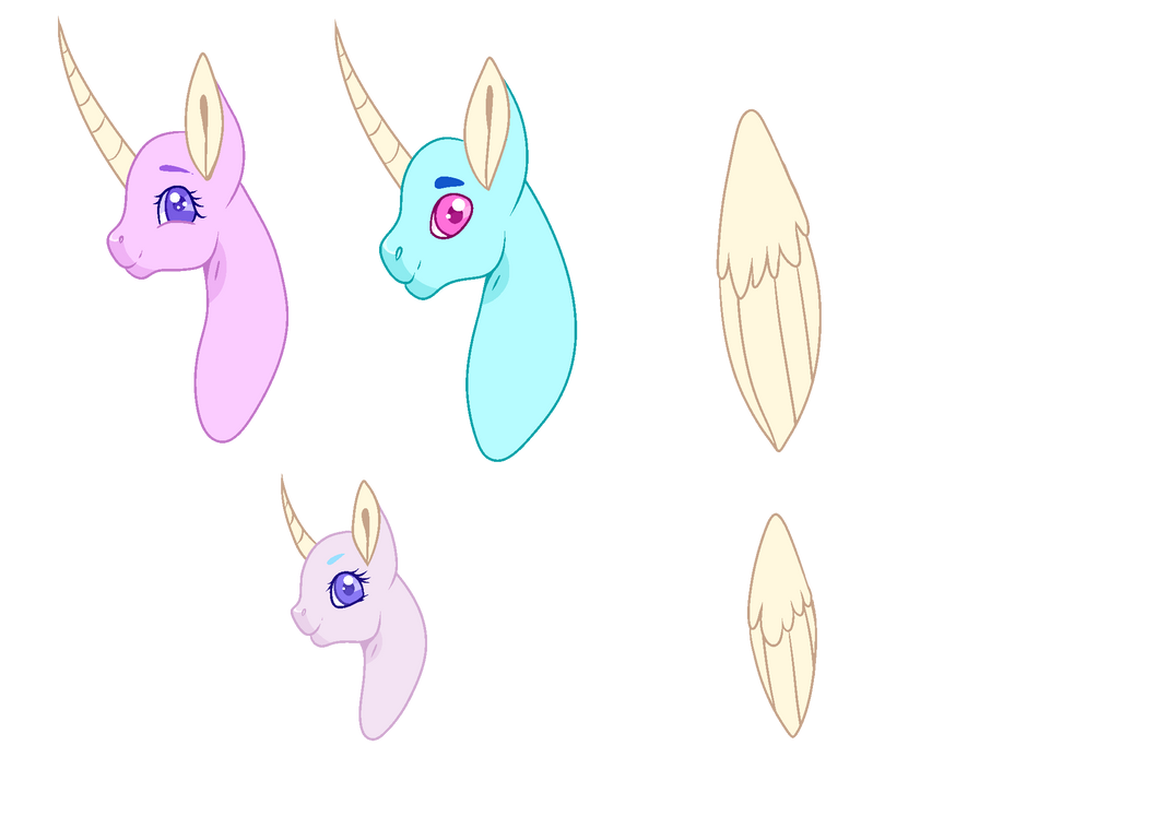 Mlp Base 5# Heads by Lilywolfpie on DeviantArt