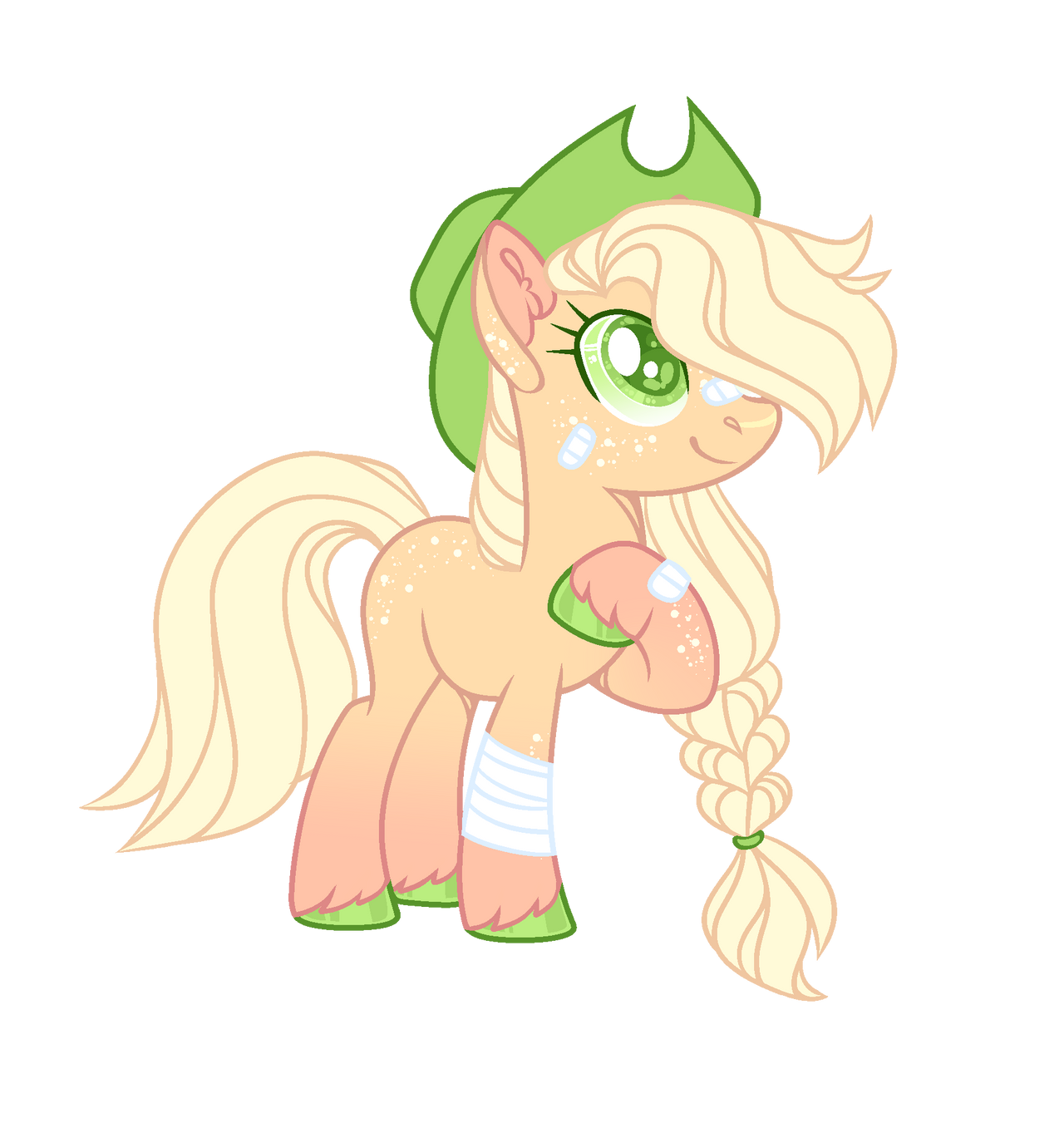 MLP Commission Redesign 23# Applejack by Lilywolfpie on DeviantArt