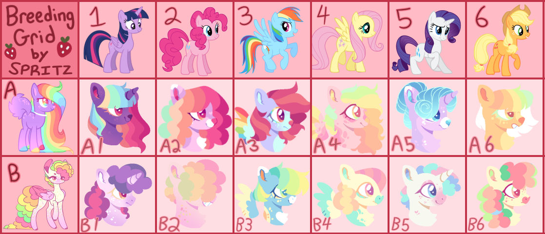 Mlp Values Chart MLP Breeding Chart Ocs x Show ponies (OPEN) by Lilywolfpie on DeviantArt