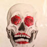 Rose eyes skull