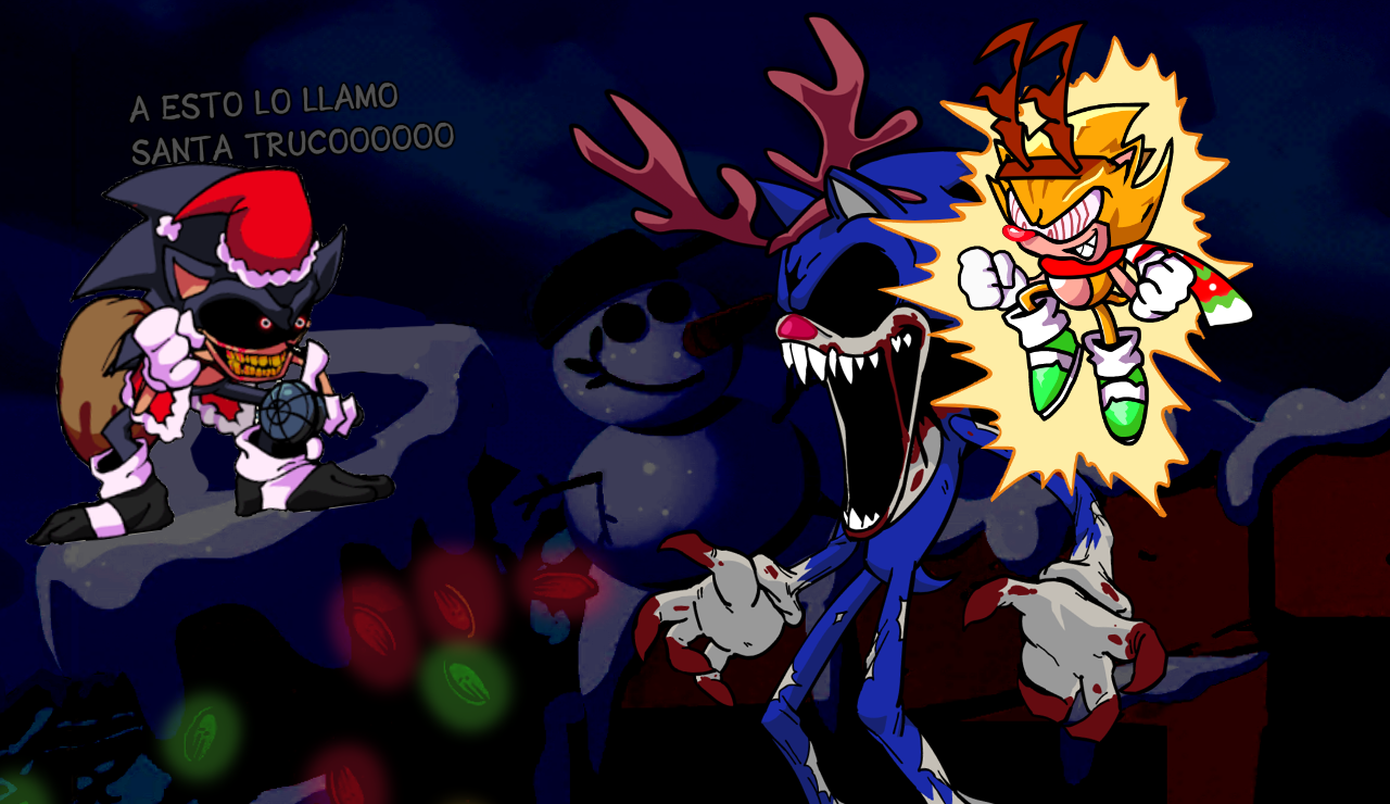 sonic.exe, lord x, faker sonic, majin and fleetway by AlyCatToons on  DeviantArt