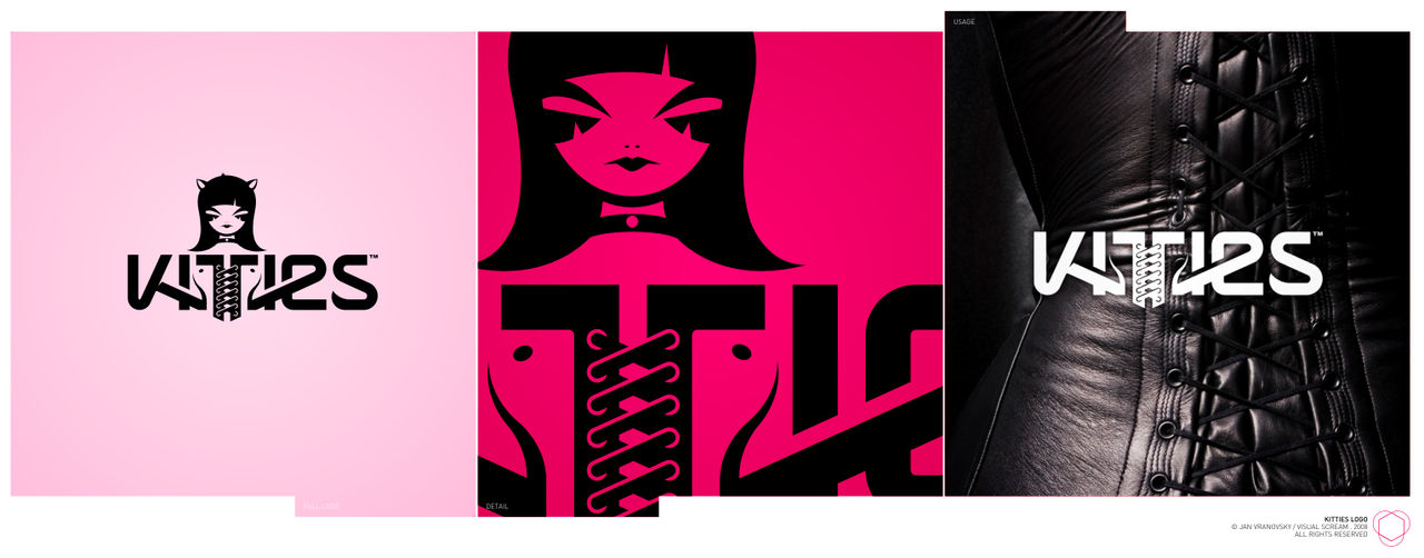 kitties logo+character by Raven30412