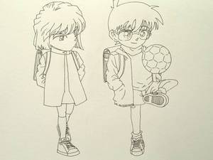 Haibara and Conan