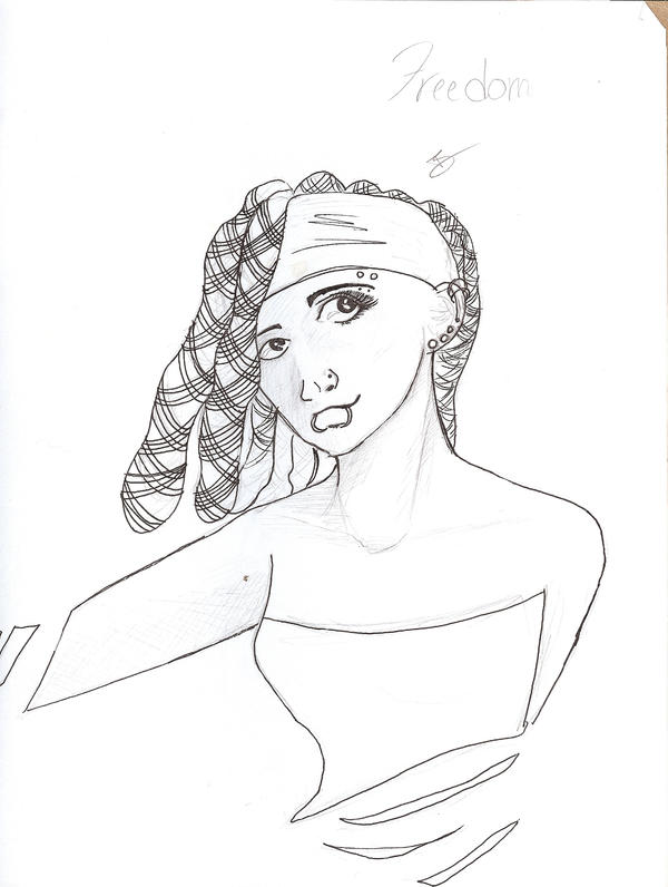 Freedom line drawing by TakadaSaiko on DeviantArt