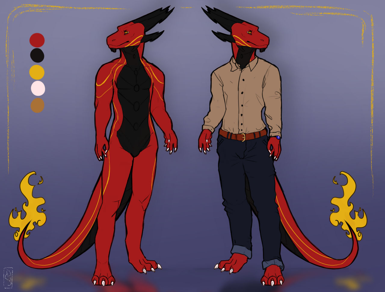 Mythos Anthro Reference Sheet by DeviantSoulmates on DeviantArt