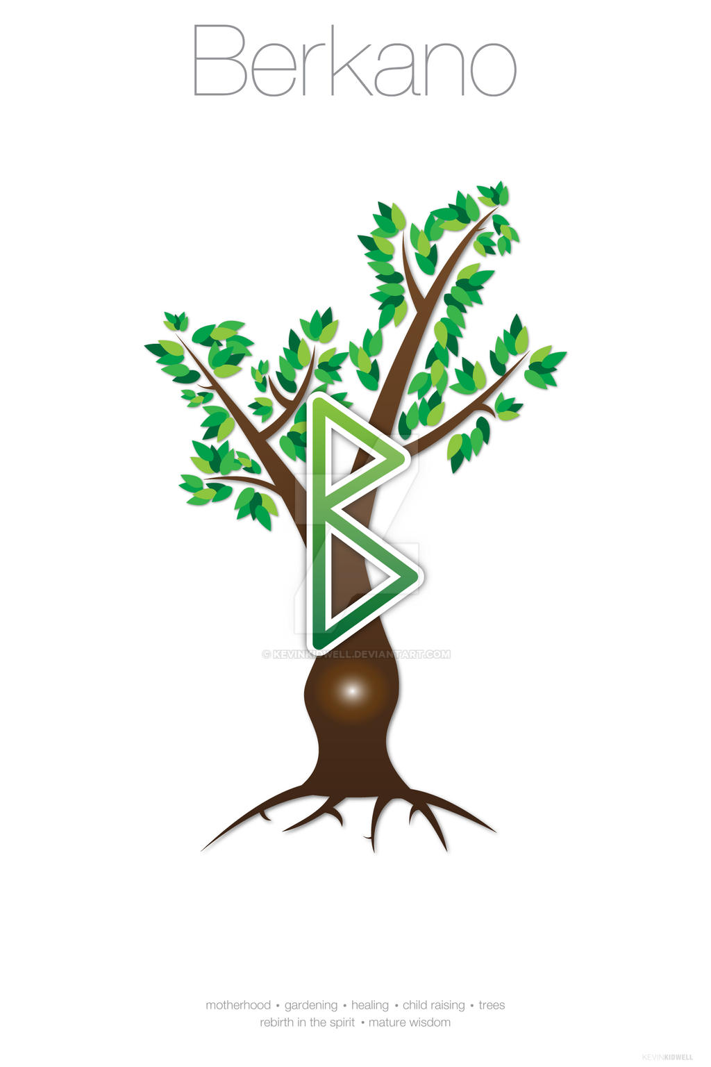 Runes Series - Berkano by kevinkidwell on DeviantArt