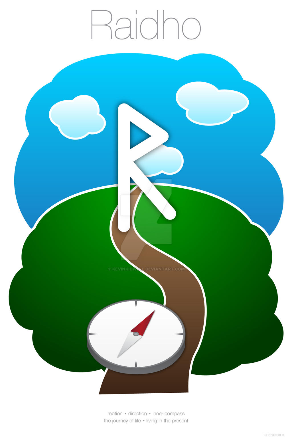 Runes Series - Raidho by kevinkidwell on DeviantArt