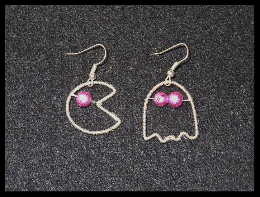 Pacman earrings