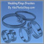 wedding rings brushes