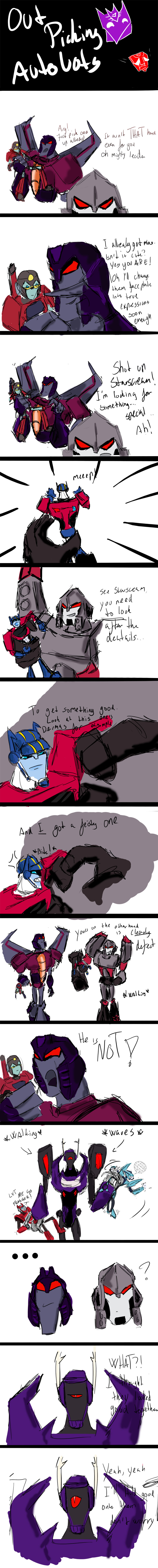 doodle comic: picking autobots