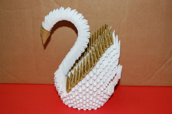 3d Origami Swan By Origami Sharon On Deviantart