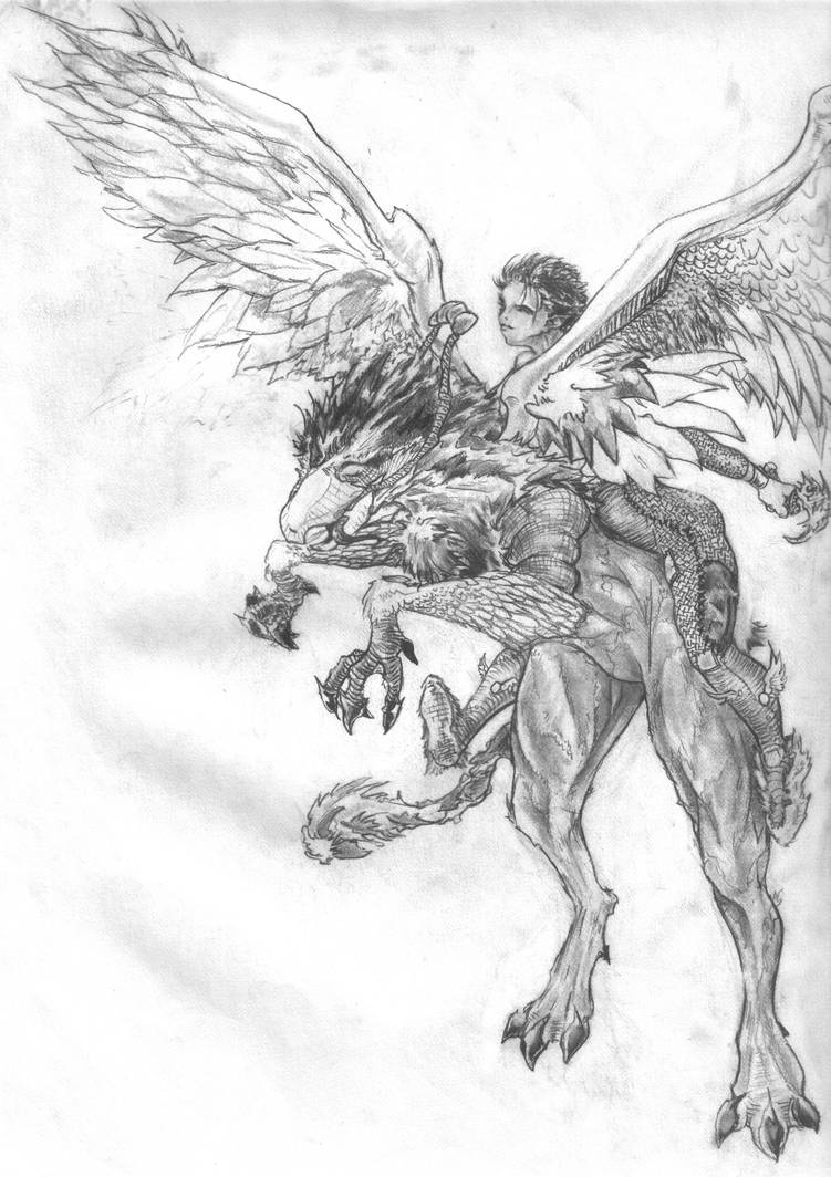 Griffin Rider Griffon Rider request by Zealknight on DeviantArt